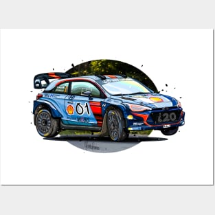 Hyundai i20 WRC - Thierry Neuville Posters and Art